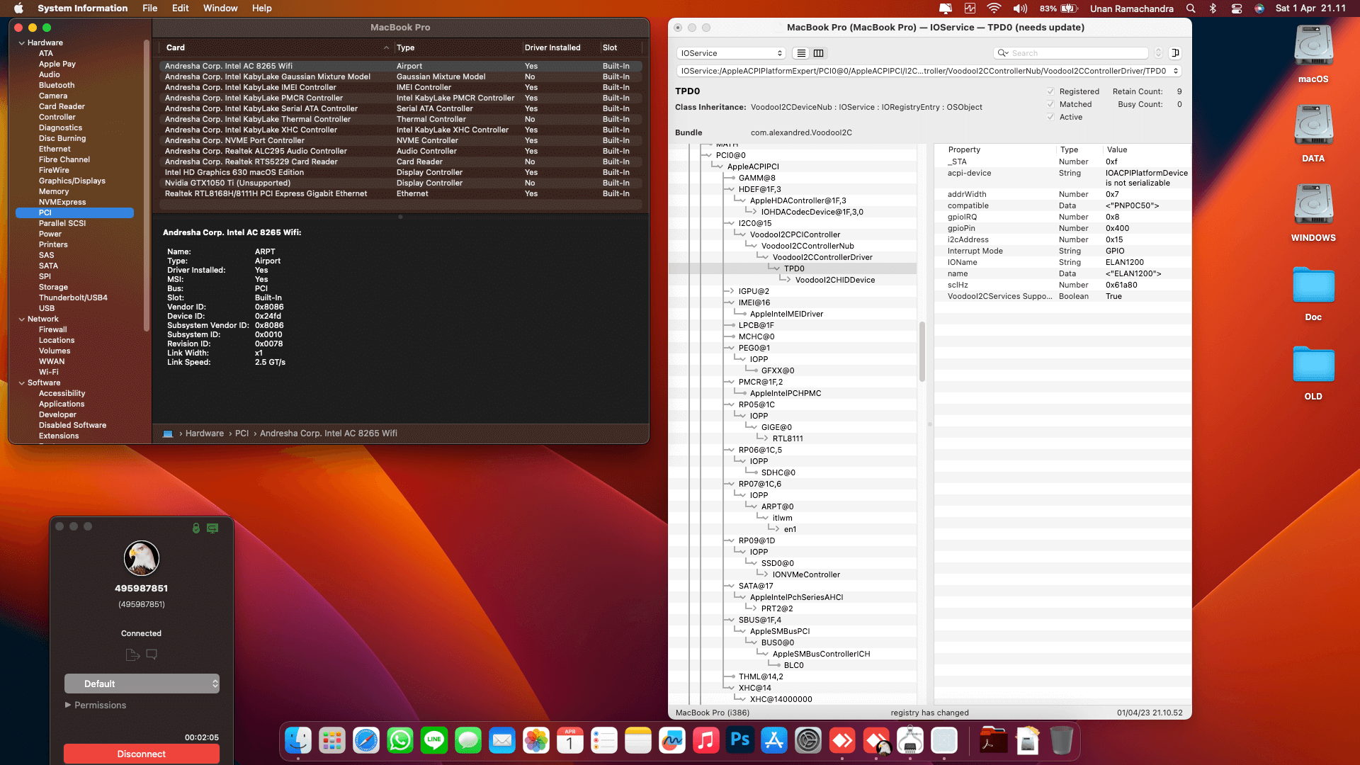 Asus TUF Gaming FX503VD E4310T [KabyLake   Intel HD 630 + I2C]   OpenCore 9